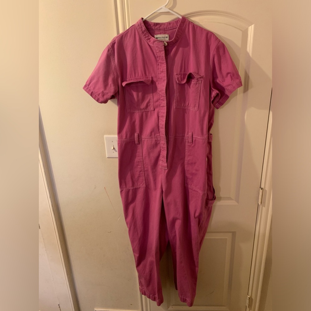 Gap Denim Pink Jumpsuit